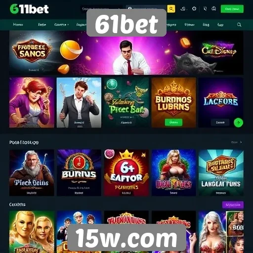 Opções de jogos disponíveis no site 61bet
